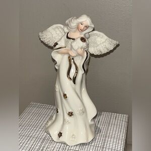 February Guardian Angel Figurine with Amethyst